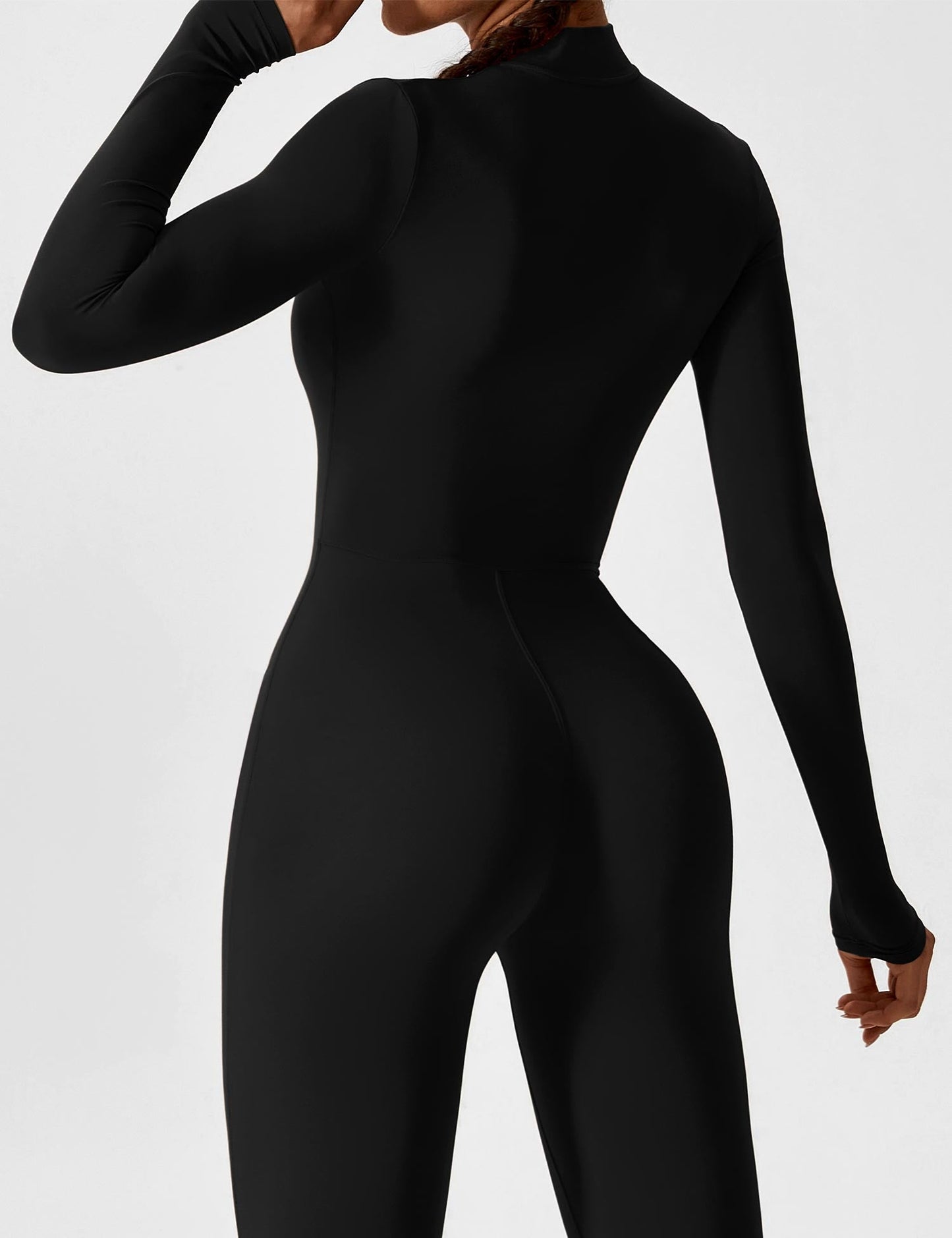 Vaeryn Sculpt Zip Long Sleeve Jumpsuit