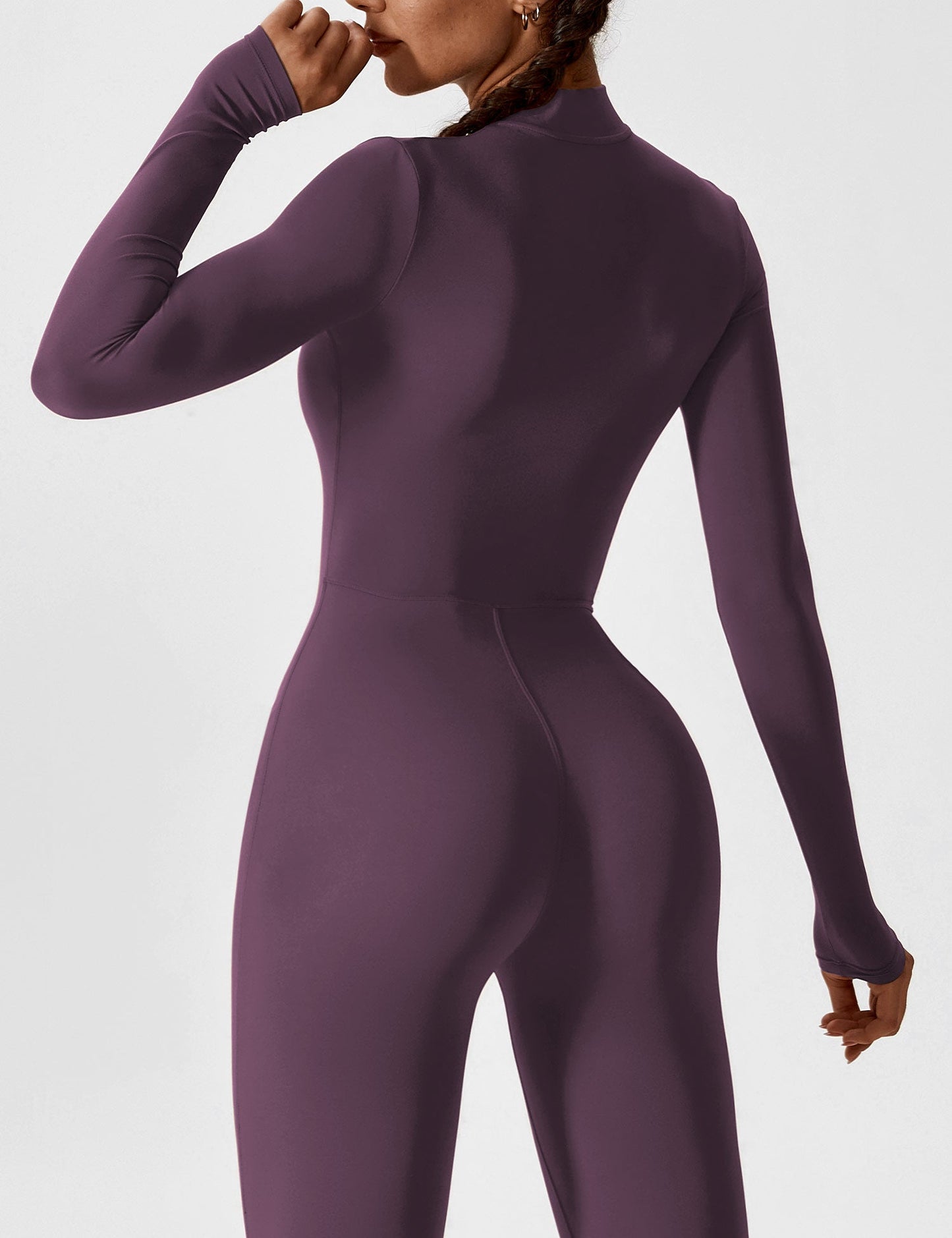 Vaeryn Sculpt Zip Long Sleeve Jumpsuit