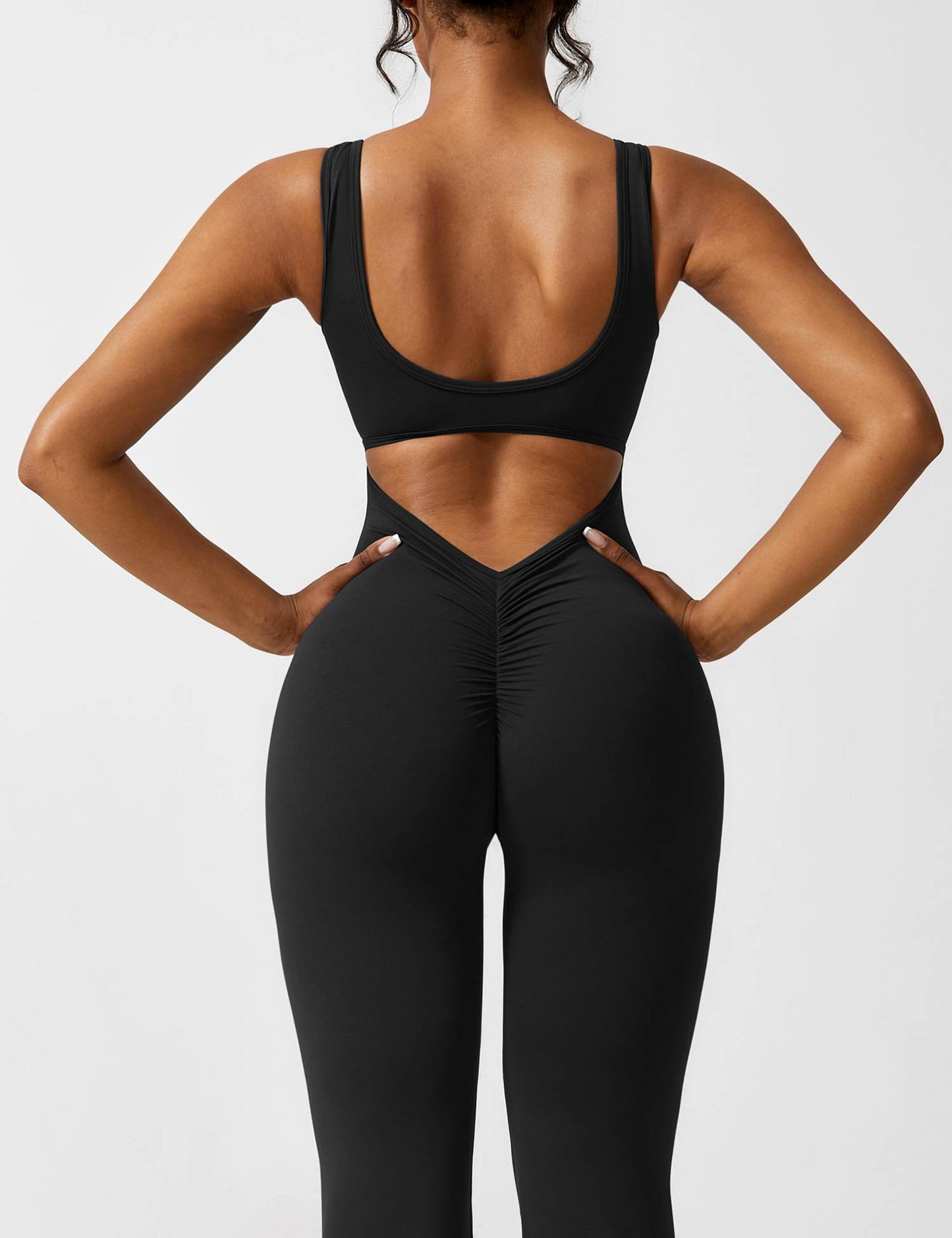 Vaeryn V-Back Flared Jumpsuit