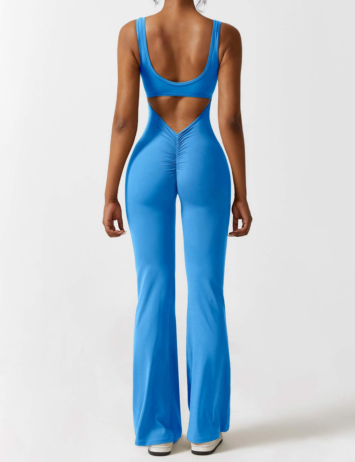 Vaeryn V-Back Flared Jumpsuit
