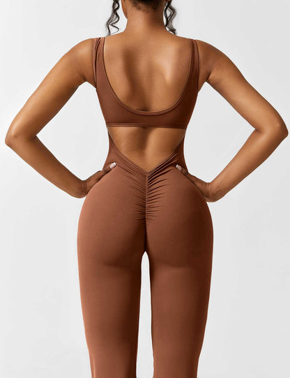 Vaeryn V-Back Flared Jumpsuit