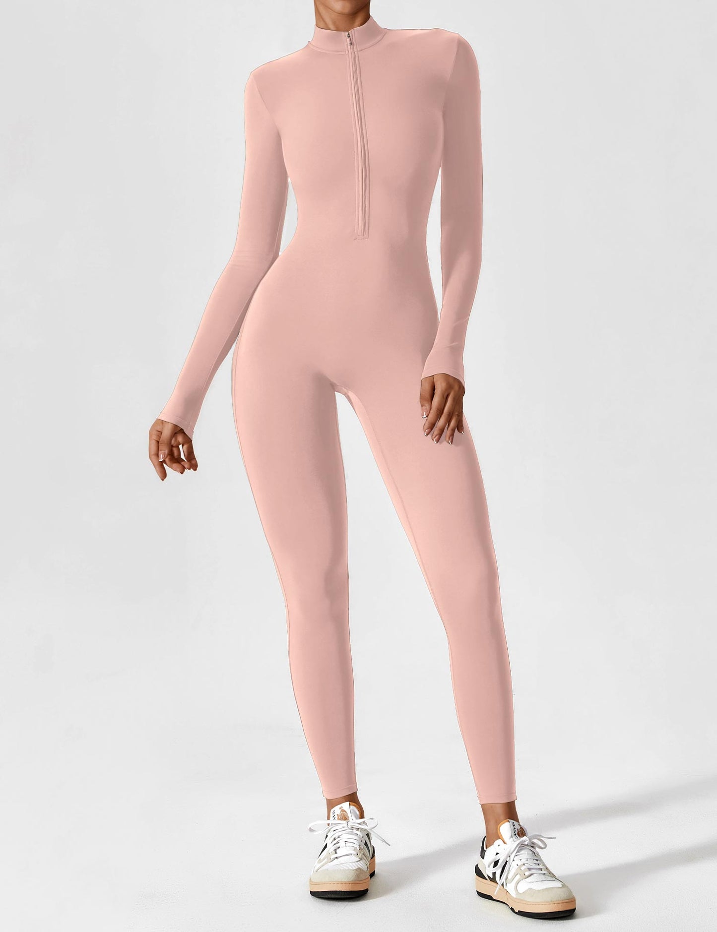 Vaeryn Sculpt Zip Long Sleeve Jumpsuit
