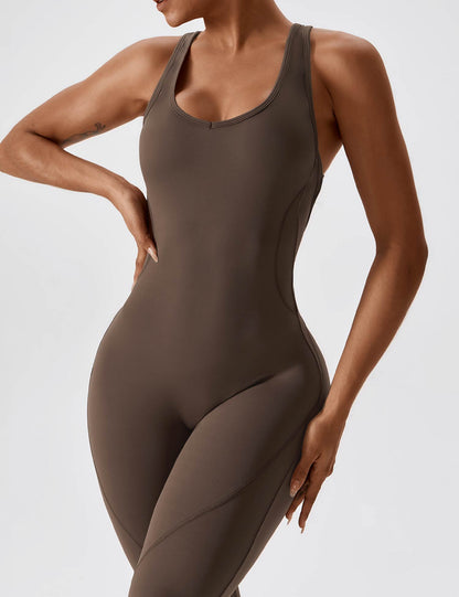 Vaeryn Open Back Flared Jumpsuit