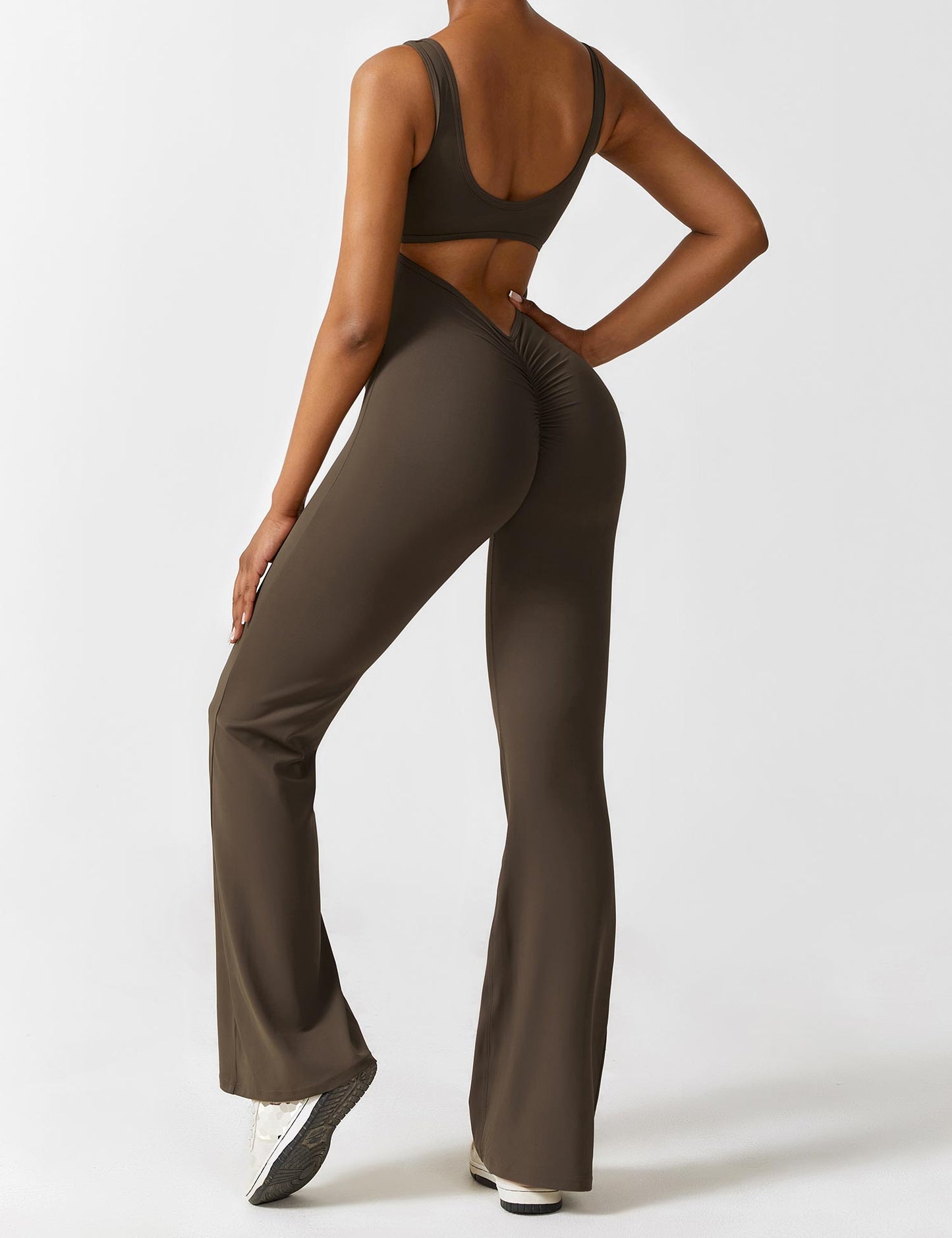 Vaeryn V-Back Flared Jumpsuit