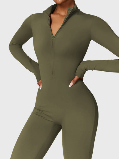 Vaeryn Belle Fleece Zip Long Sleeve Jumpsuit