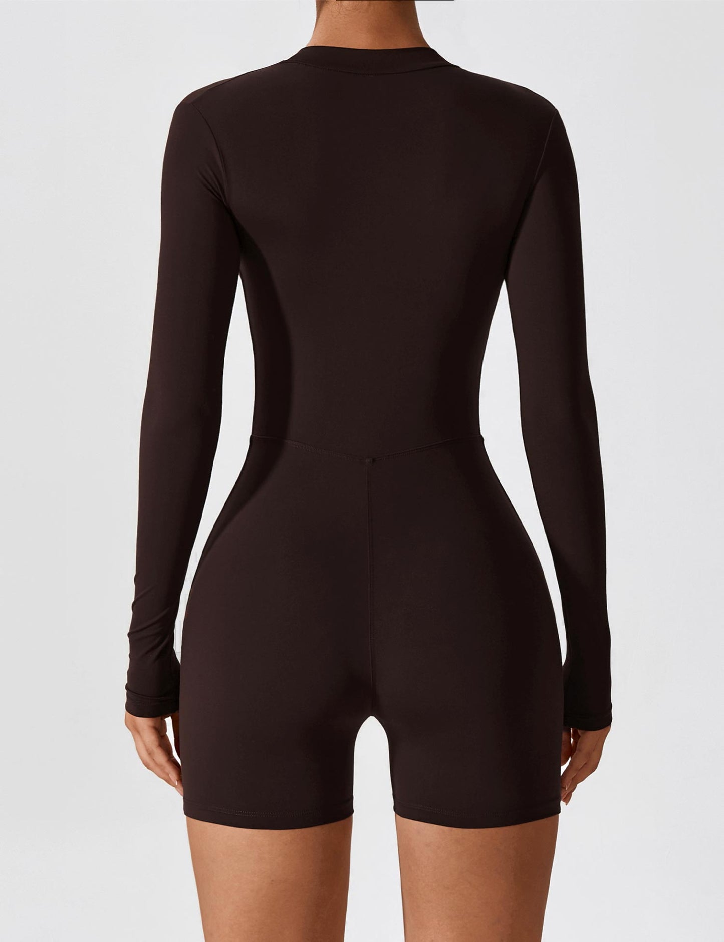 Vaeryn Sculpt Zip Long Sleeve Romper