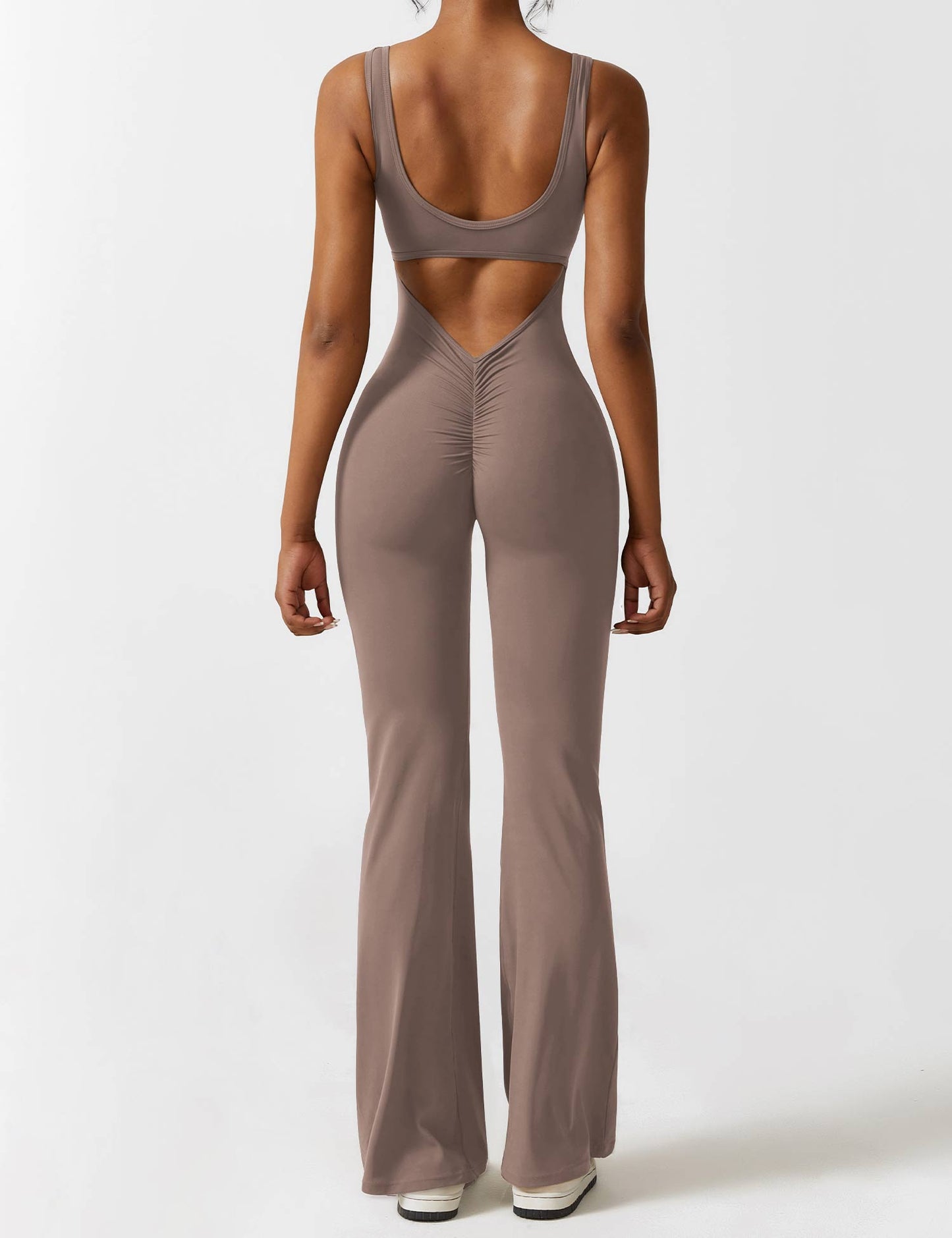 Vaeryn V-Back Flared Jumpsuit