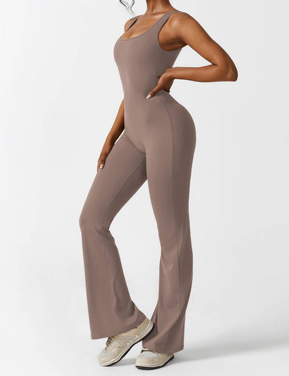 Vaeryn V-Back Flared Jumpsuit
