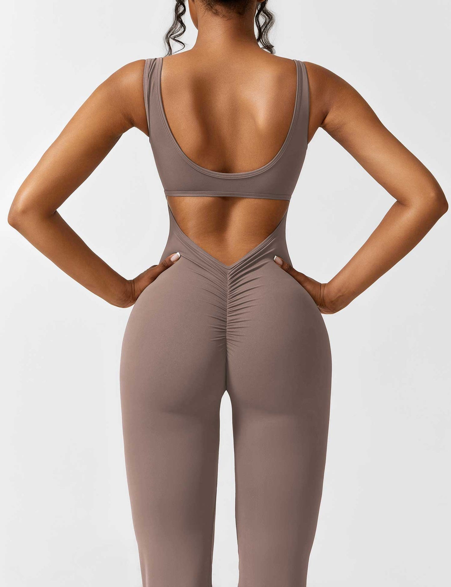 Vaeryn V-Back Flared Jumpsuit