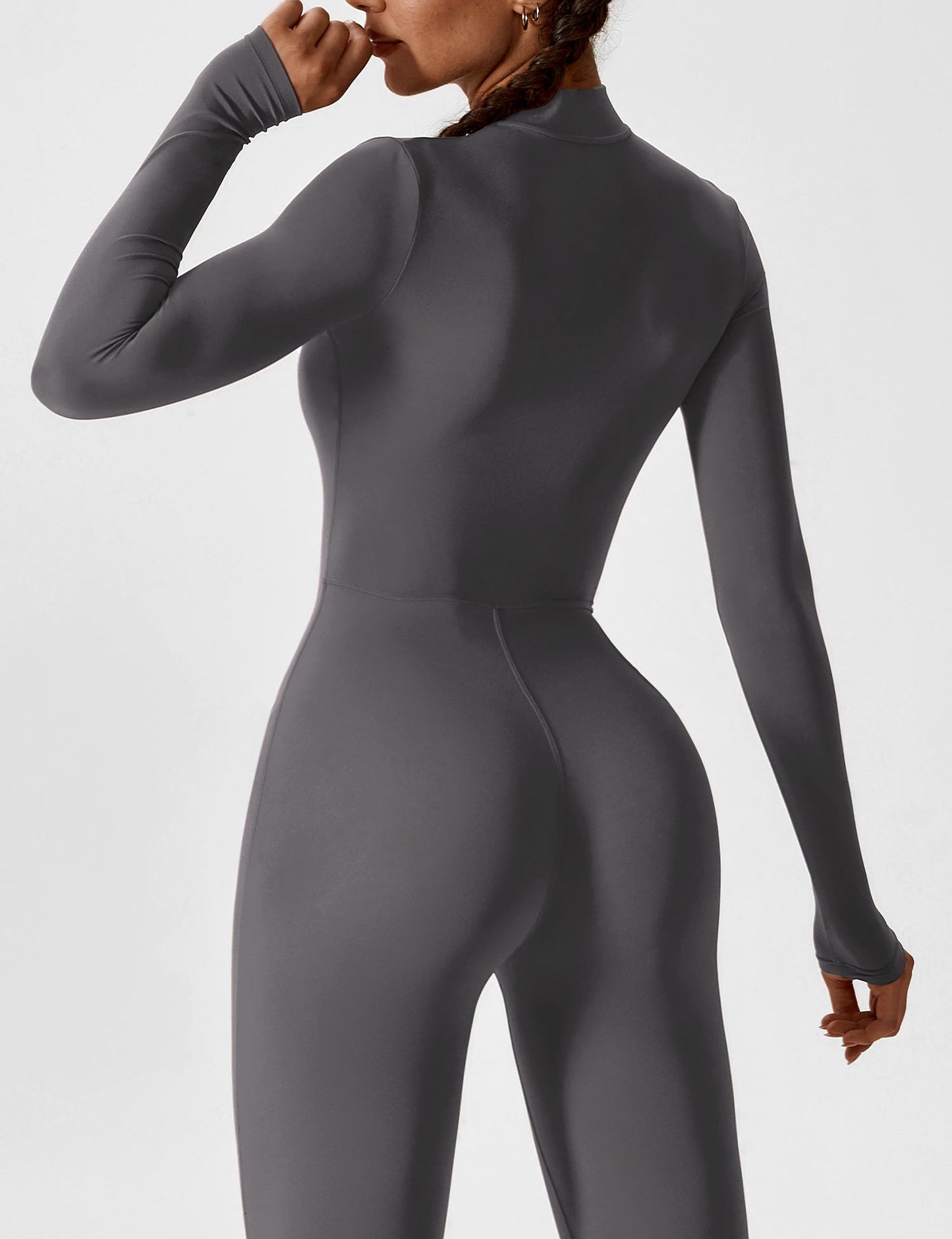 Vaeryn Sculpt Zip Long Sleeve Jumpsuit