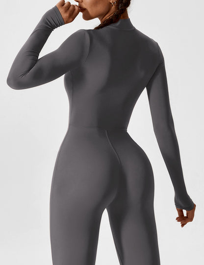 Vaeryn Sculpt Zip Long Sleeve Jumpsuit
