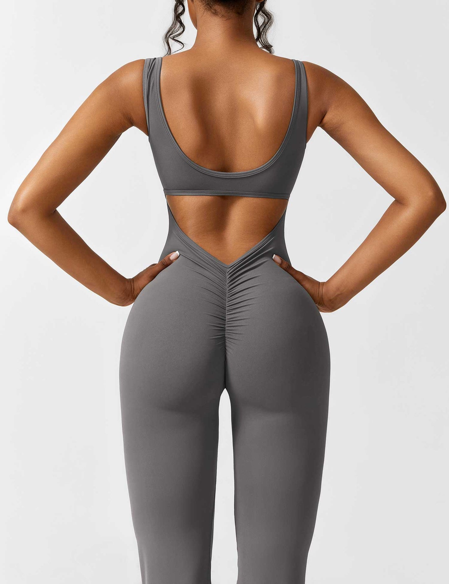 Vaeryn V-Back Flared Jumpsuit