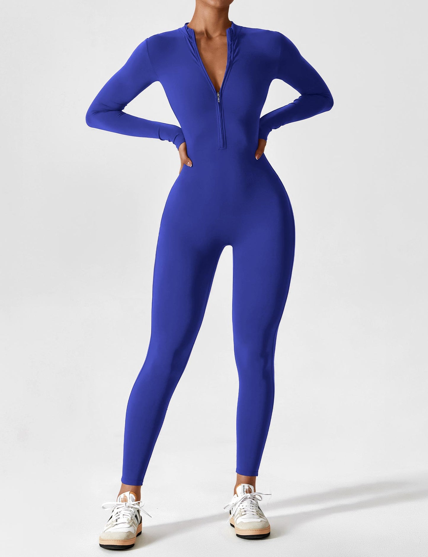 Vaeryn Sculpt Zip Long Sleeve Jumpsuit