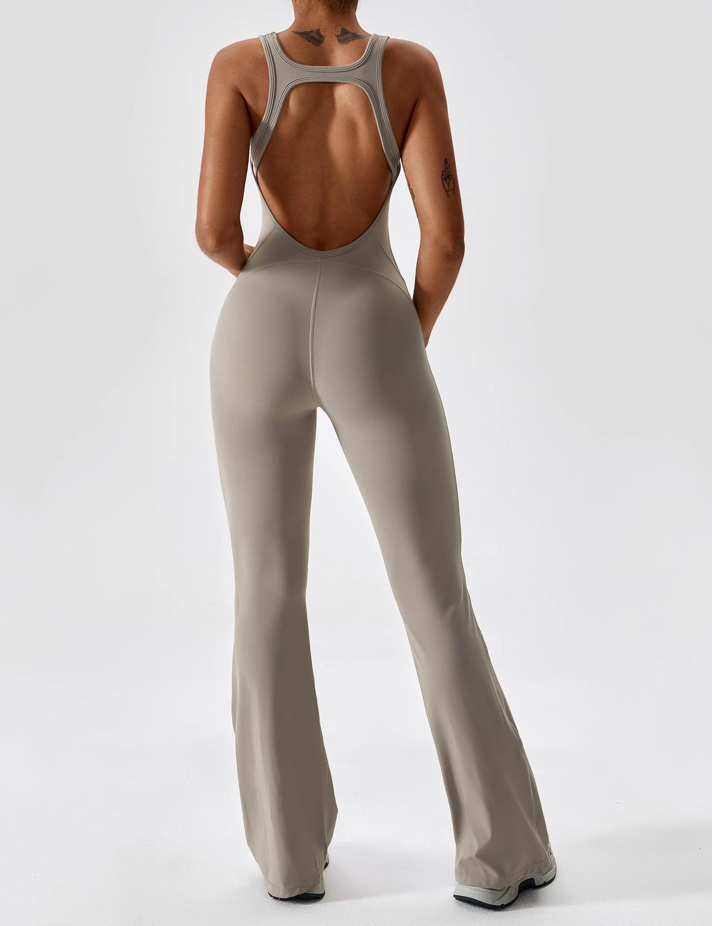 Vaeryn Open Back Flared Jumpsuit