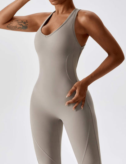 Vaeryn Open Back Flared Jumpsuit