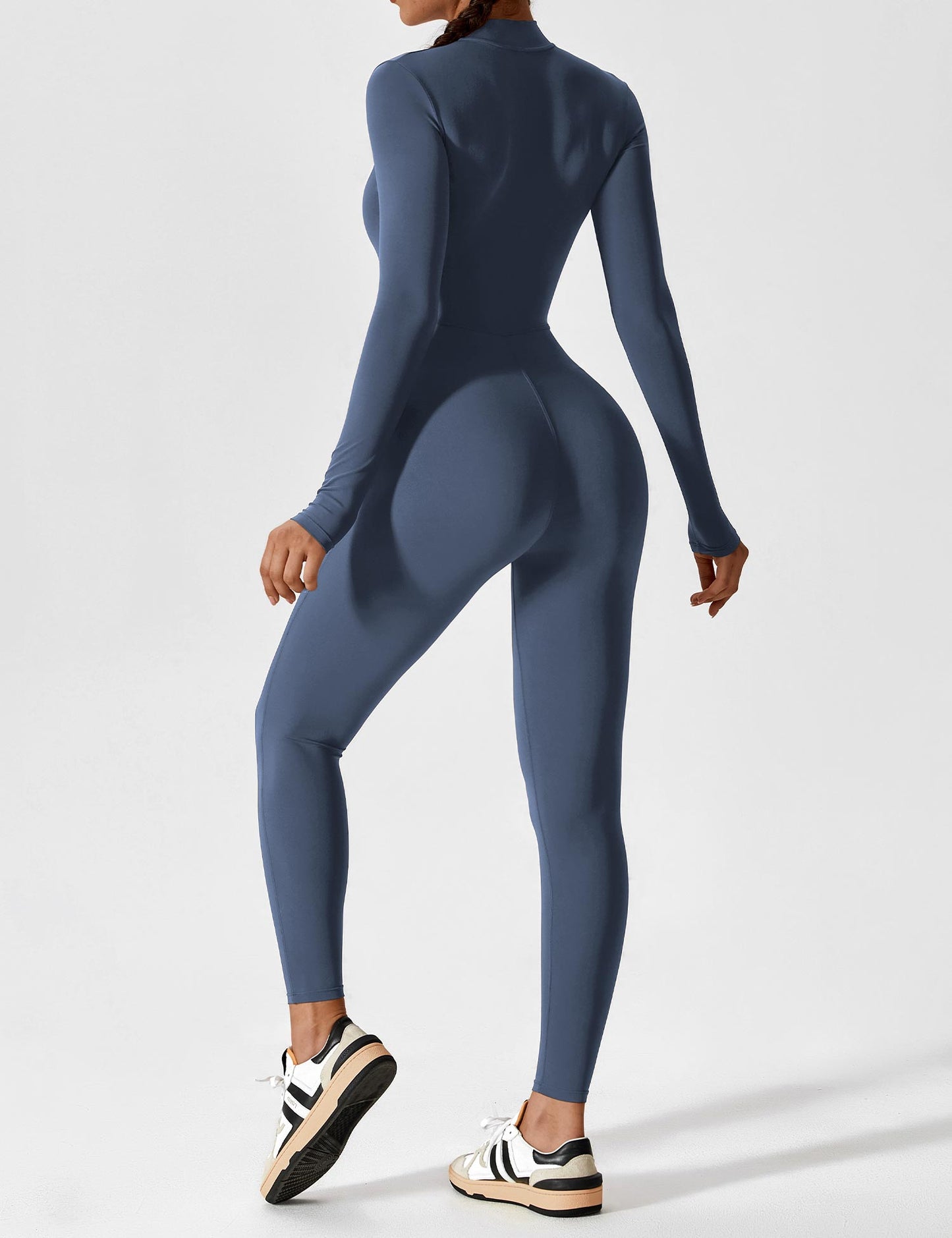 Vaeryn Sculpt Zip Long Sleeve Jumpsuit