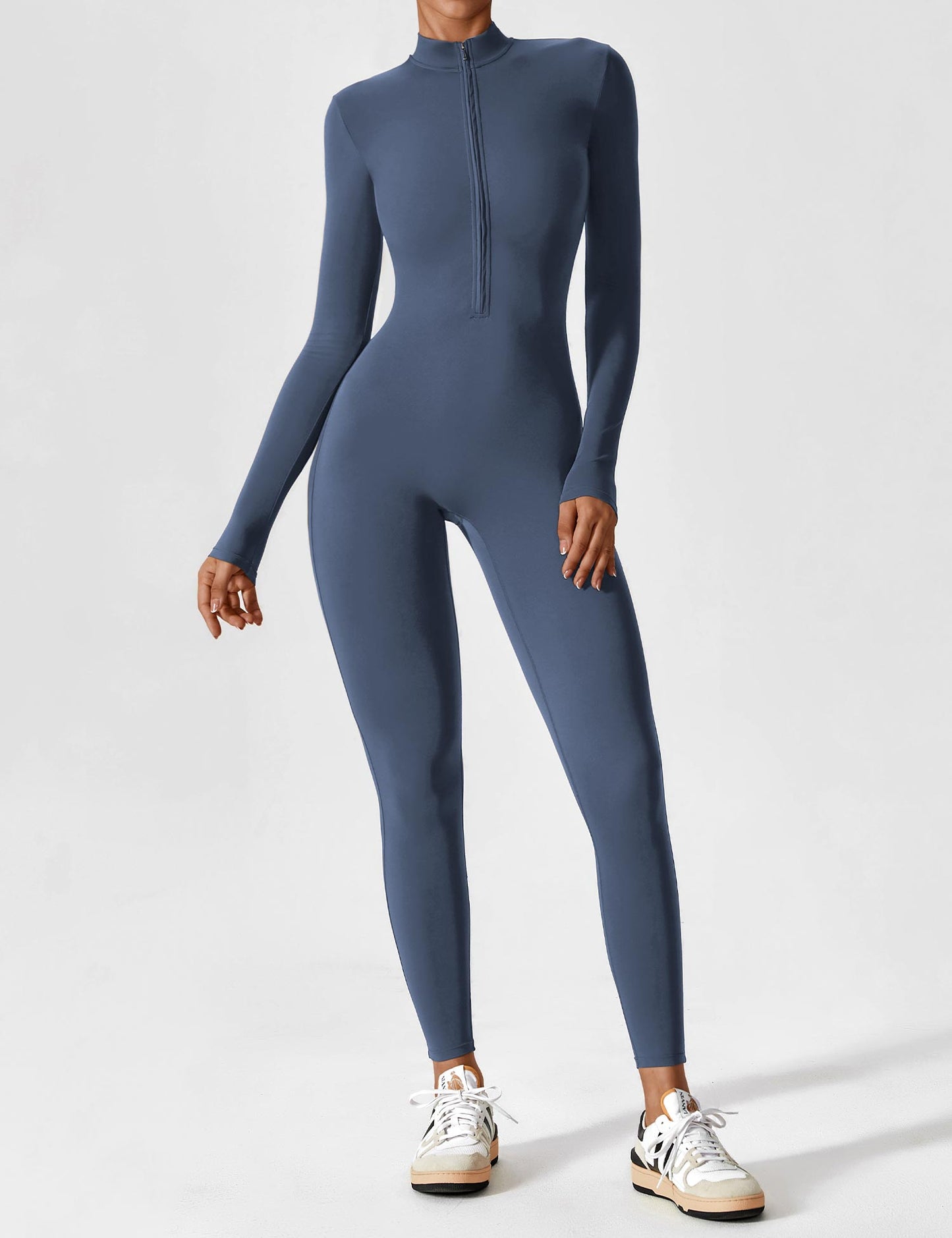 Vaeryn Sculpt Zip Long Sleeve Jumpsuit