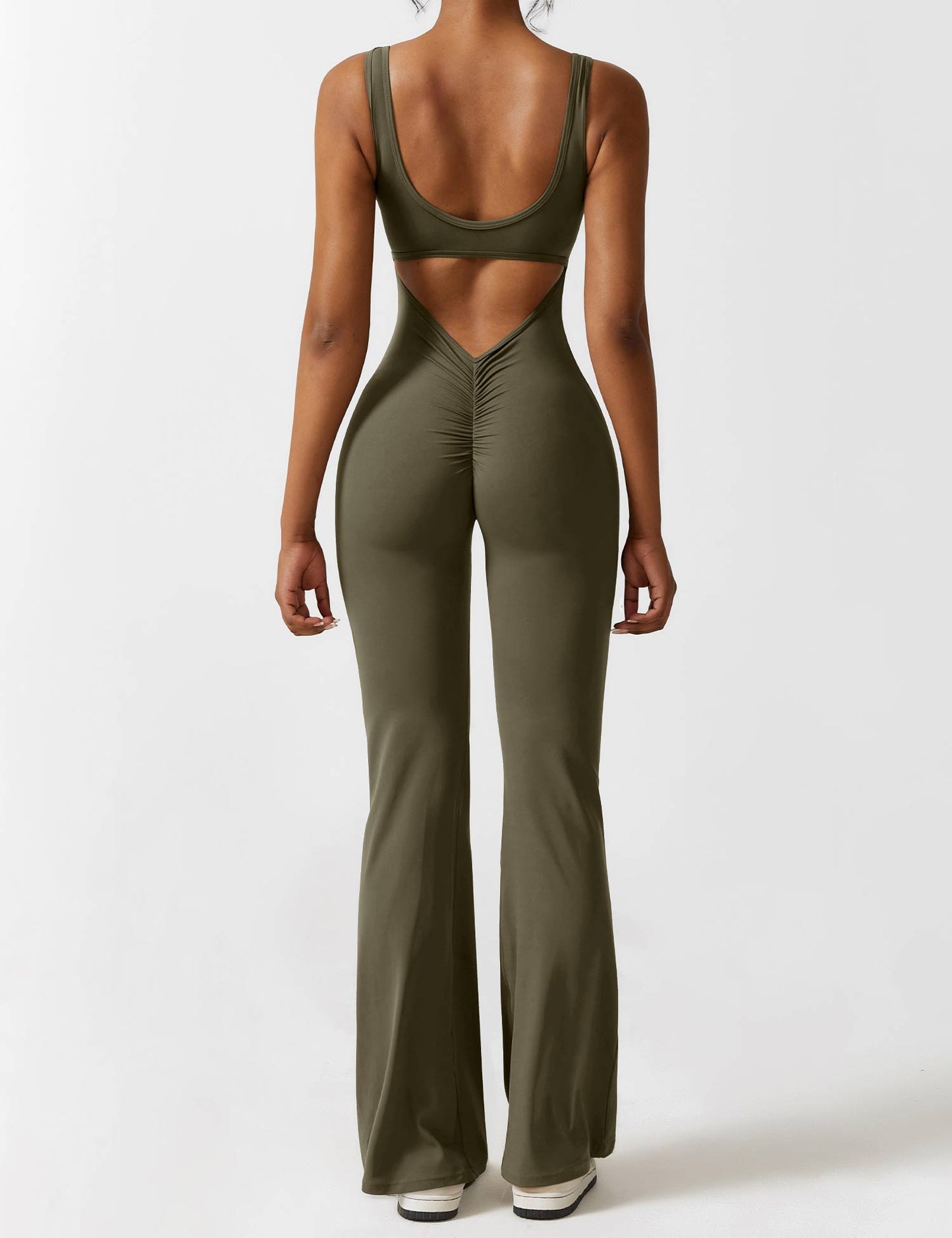 Vaeryn V-Back Flared Jumpsuit