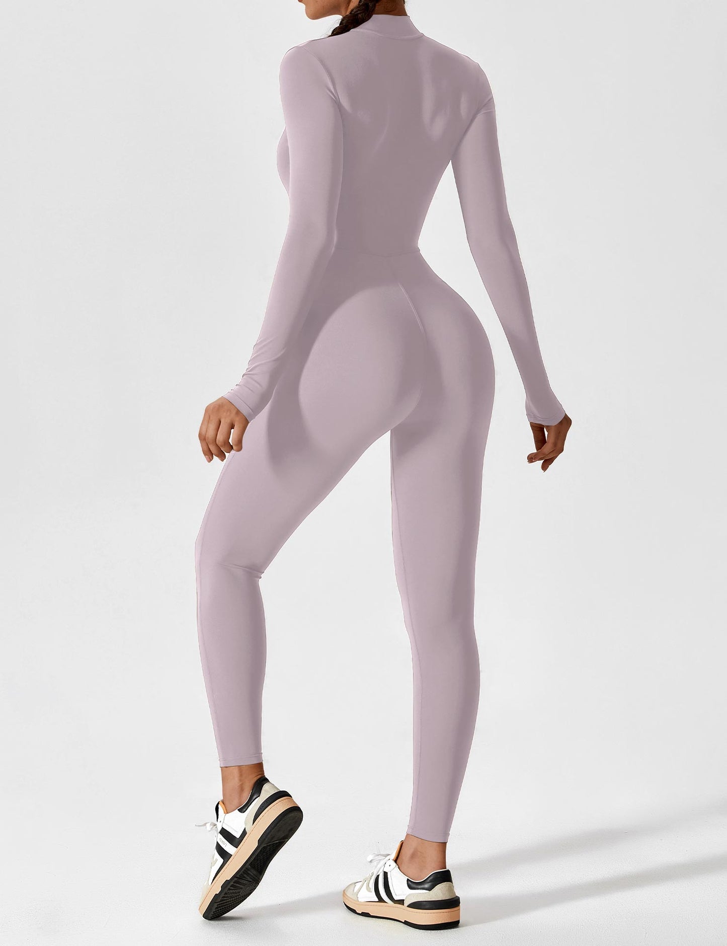 Vaeryn Sculpt Zip Long Sleeve Jumpsuit