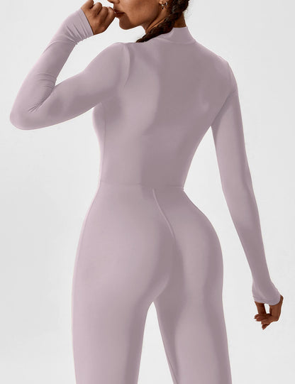 Vaeryn Sculpt Zip Long Sleeve Jumpsuit