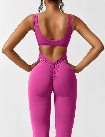 Vaeryn V-Back Flared Jumpsuit