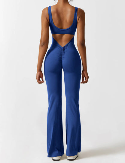 Vaeryn V-Back Flared Jumpsuit