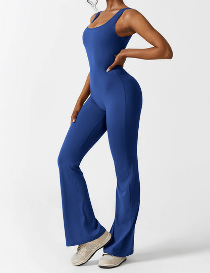 Vaeryn V-Back Flared Jumpsuit