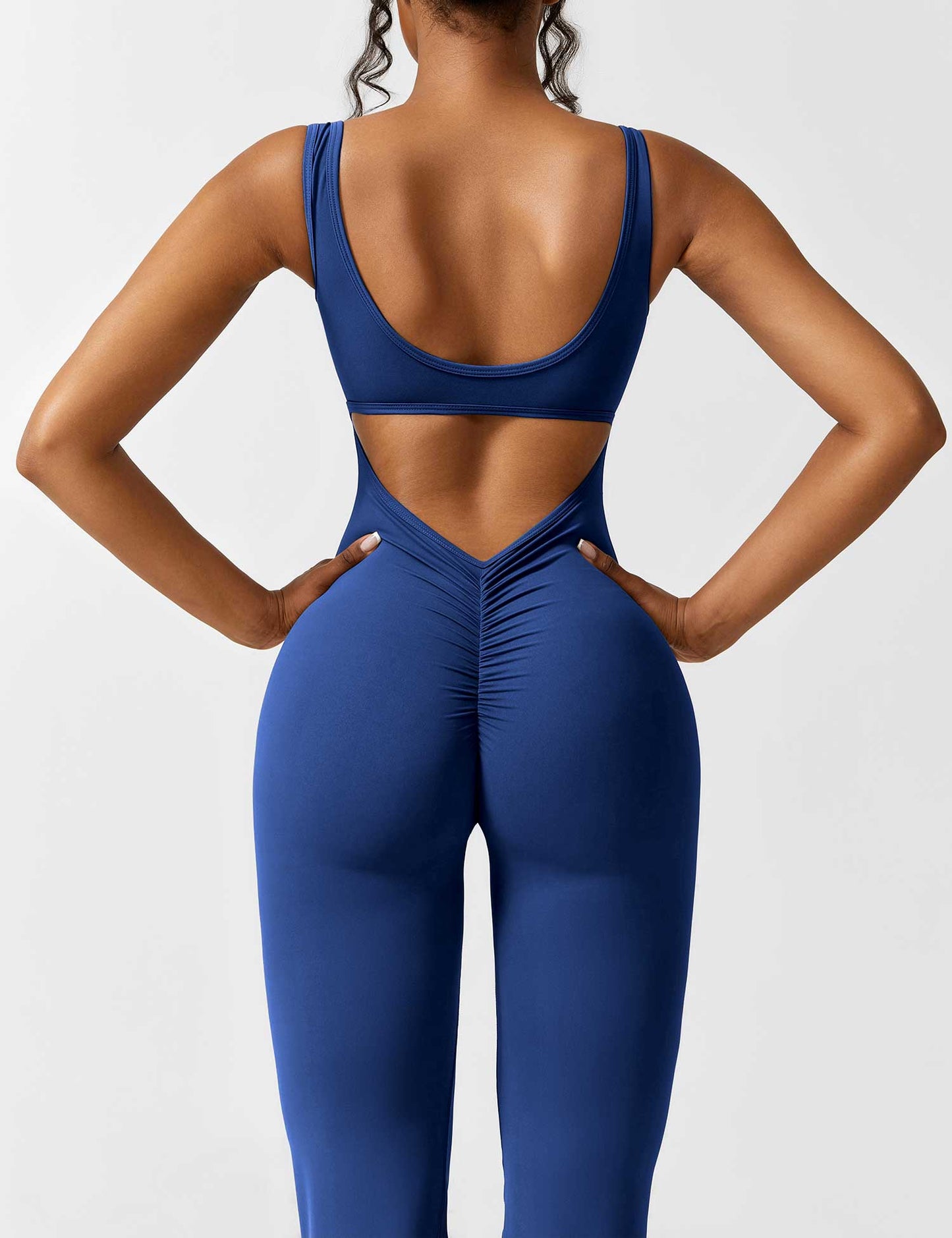 Vaeryn V-Back Flared Jumpsuit