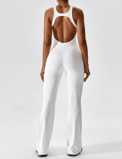 Vaeryn Open Back Flared Jumpsuit