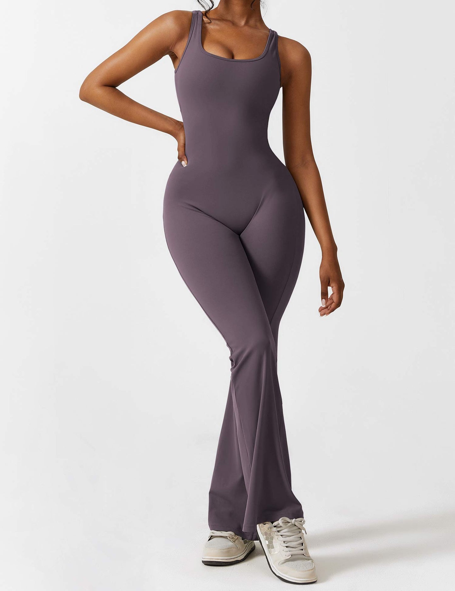 Vaeryn V-Back Flared Jumpsuit