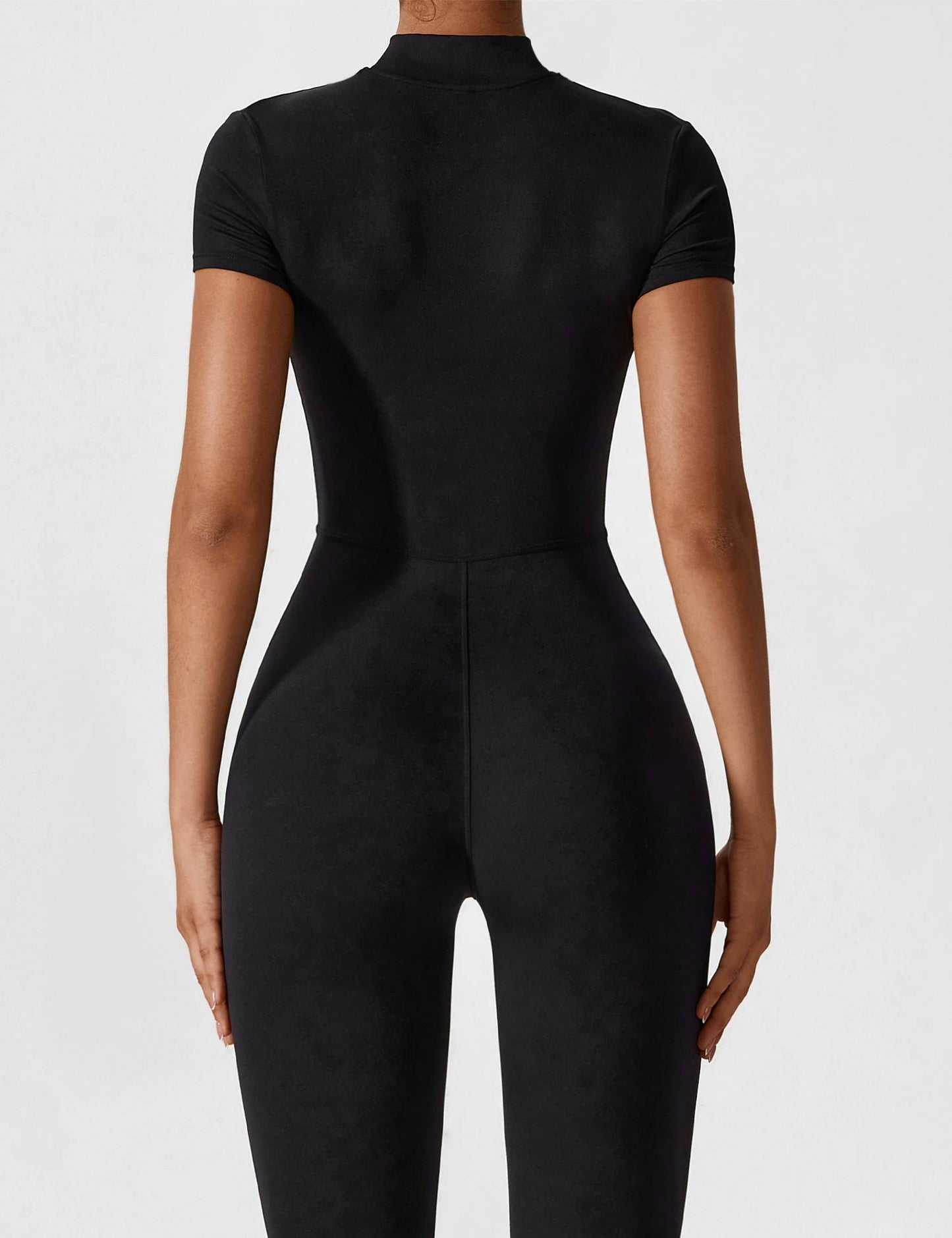 Vaeryn Short Sleeve Zipper Jumpsuit