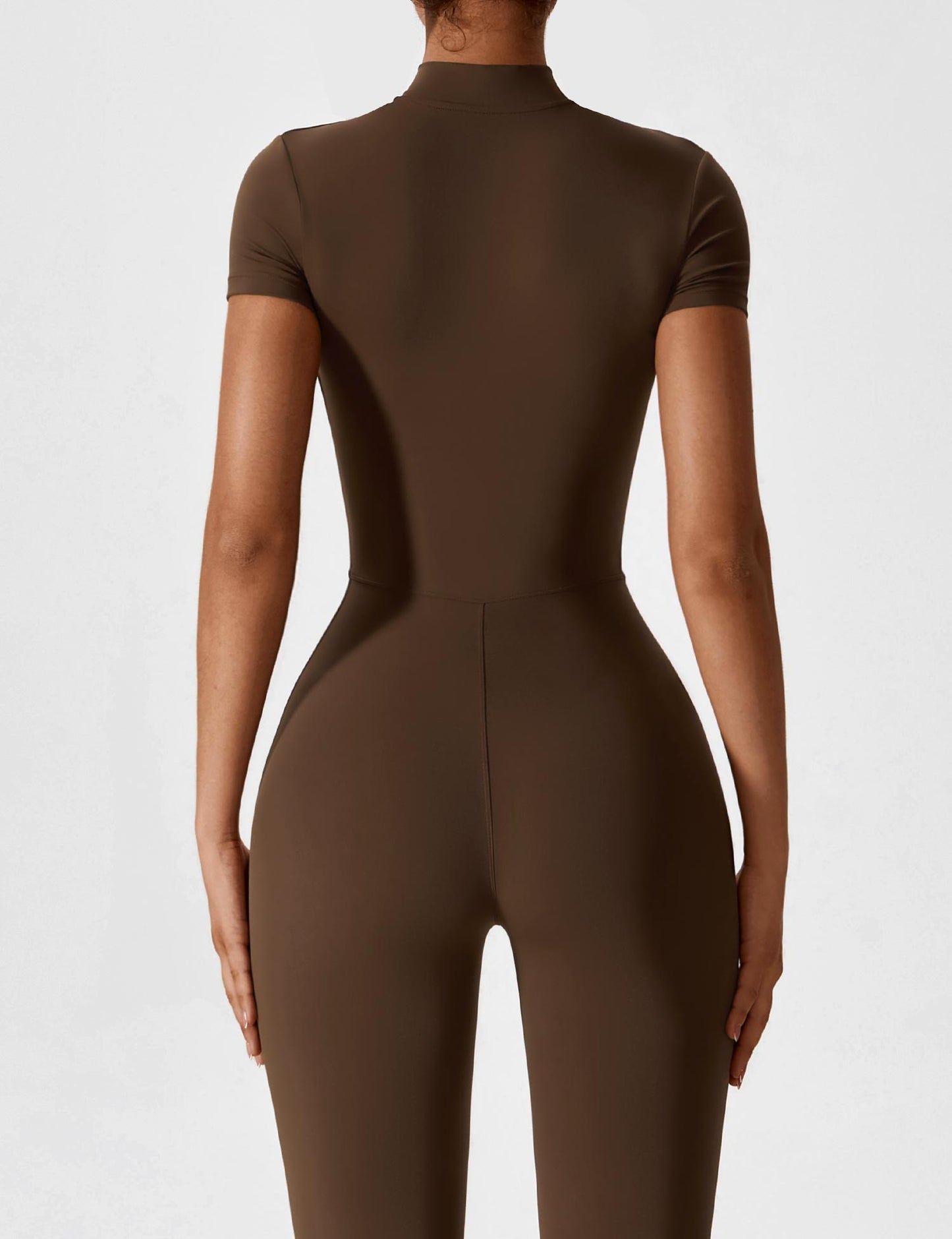 Vaeryn Short Sleeve Zipper Jumpsuit