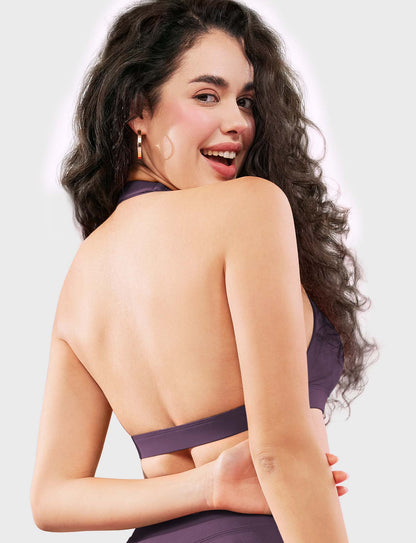 Vaeryn Roxanie Halter Sports Bra