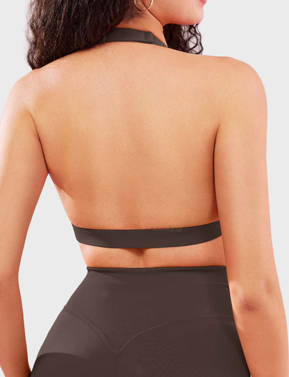 Vaeryn Roxanie Halter Sports Bra