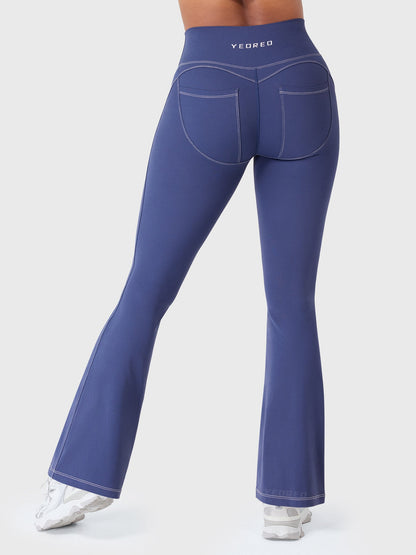 Yeoreo Astridy Faux Denim Flared Leggings