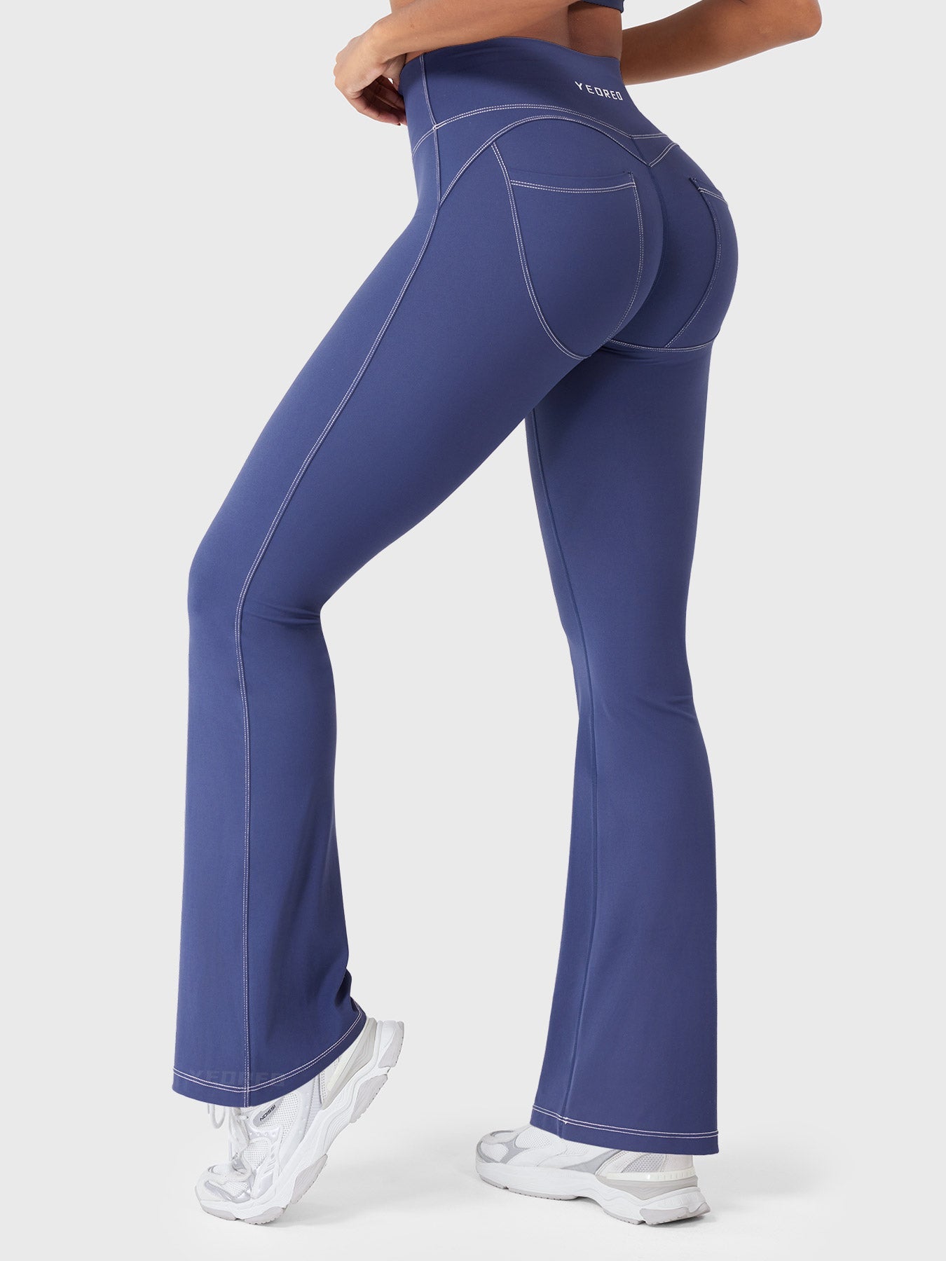 Yeoreo Astridy Faux Denim Flared Leggings