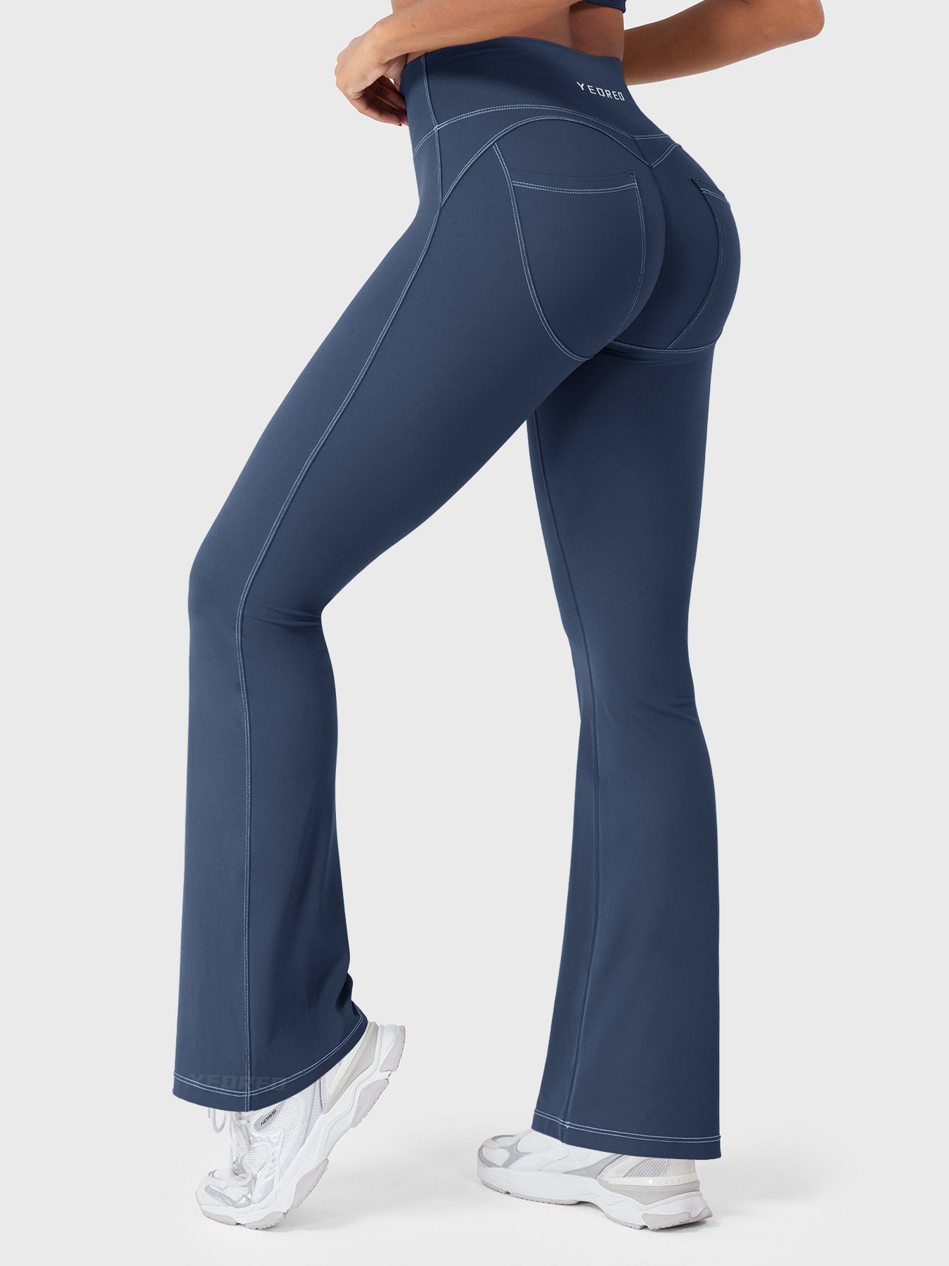Yeoreo Astridy Faux Denim Flared Leggings