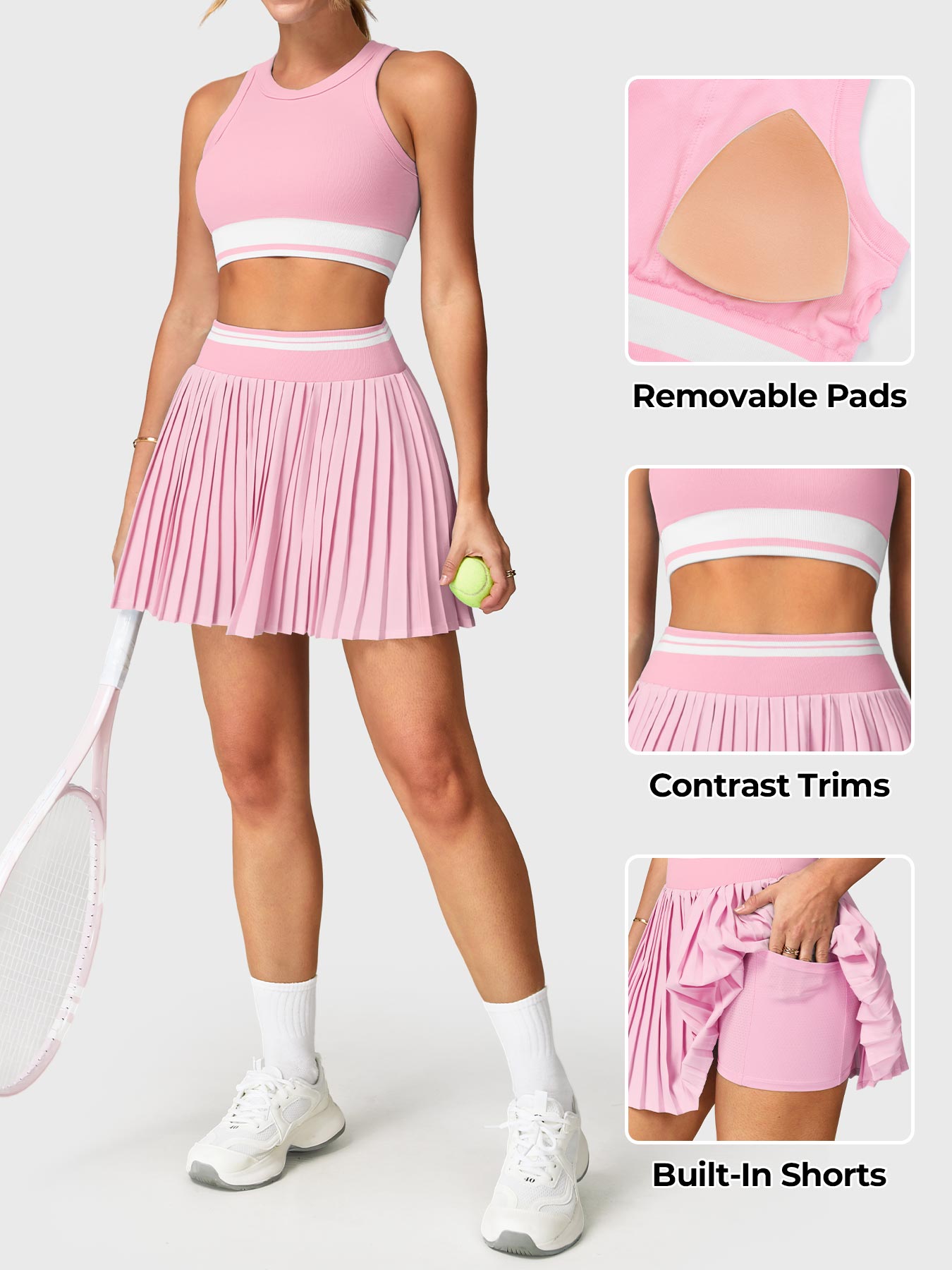 Yeoreo Hebe 2-Piece Tennis Skirt Set