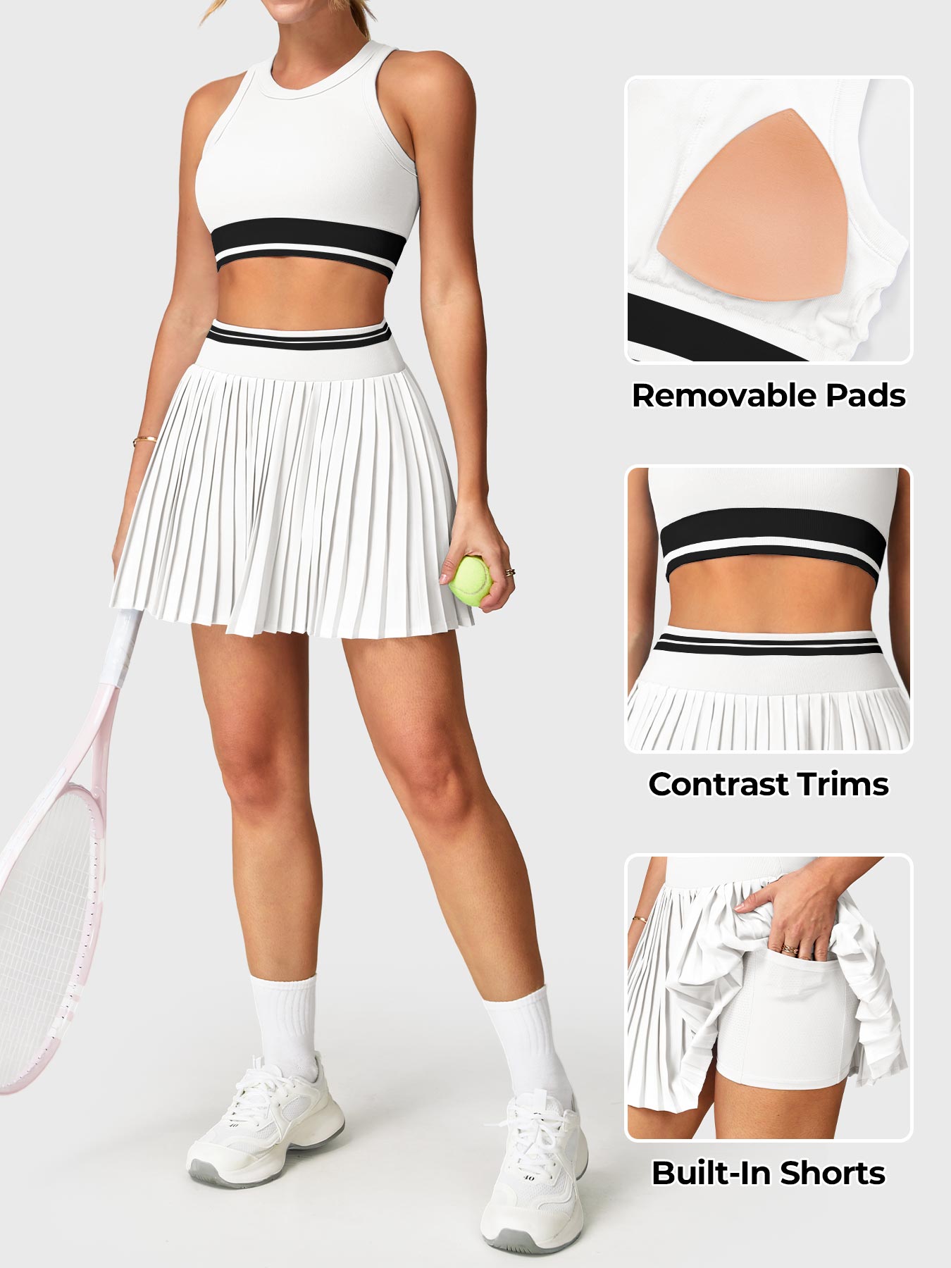 Yeoreo Hebe 2-Piece Tennis Skirt Set