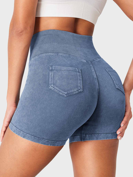 Yeoreo Bridgie Faux Denim Seamless Shorts