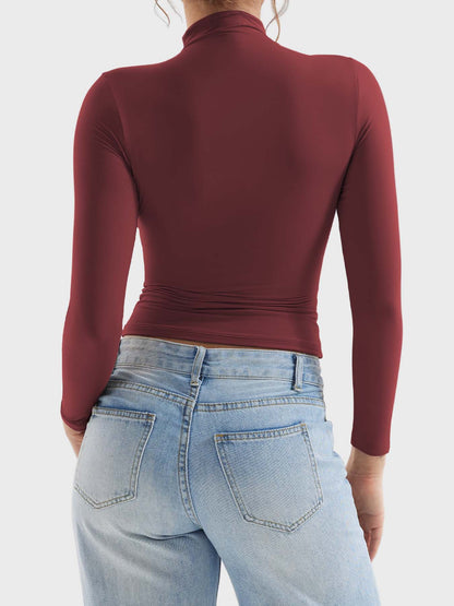 Vaeryn Sariah Turtle Neck Long Sleeves Shirts