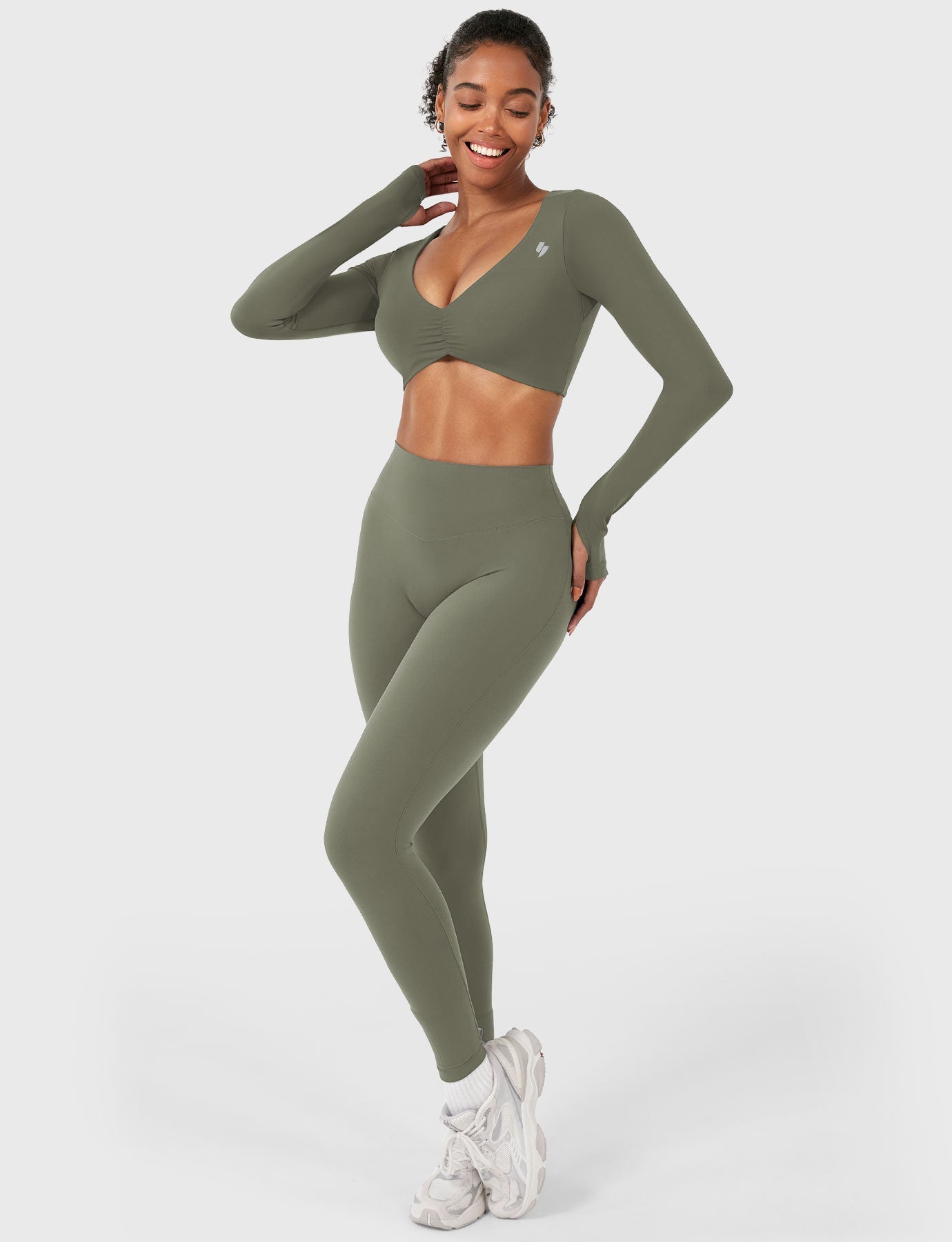 Yeoreo Agantha Ruched Long Sleeve Top