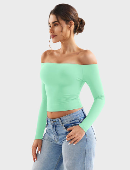 Vaeryn Luzlie Off Shoulder Top