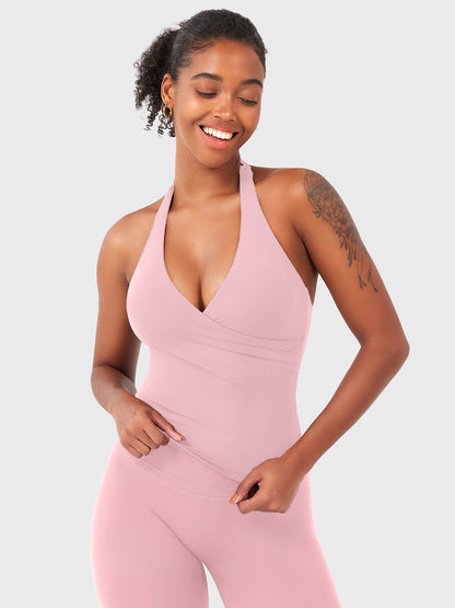 Yeoreo Elevine V Neck Halter Tank