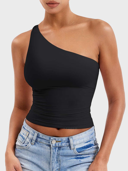 Yeoreo Fanciy One Shoulder Tank Top