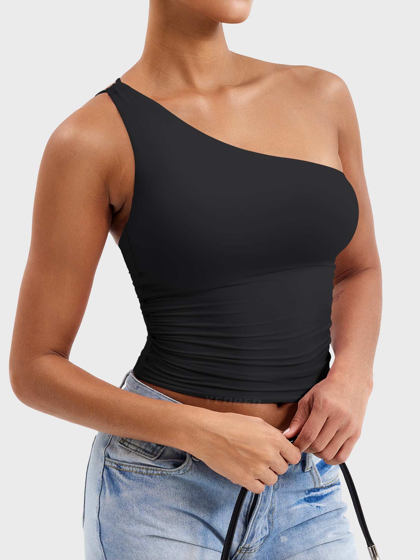 Yeoreo Fanciy One Shoulder Tank Top