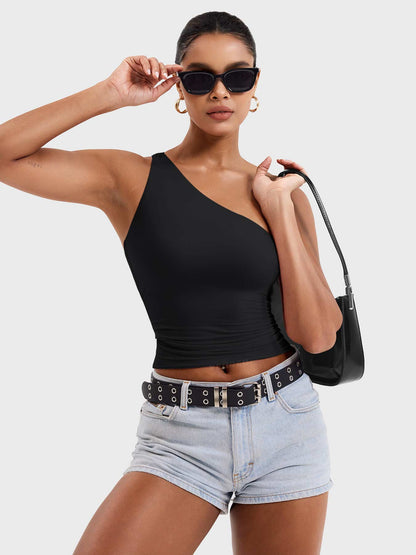 Yeoreo Fanciy One Shoulder Tank Top