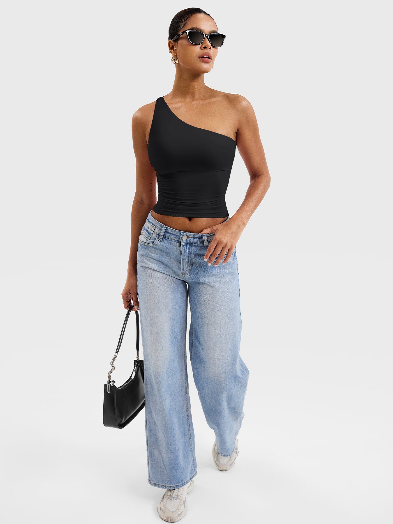 Yeoreo Fanciy One Shoulder Tank Top