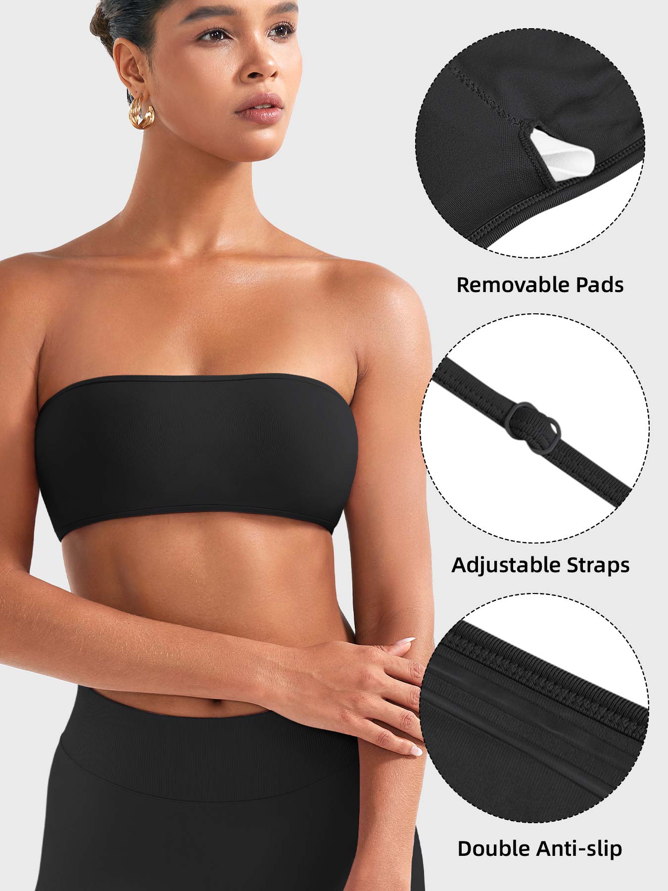 Yeoreo Alvna SoftHue Bandeau Sports Bra