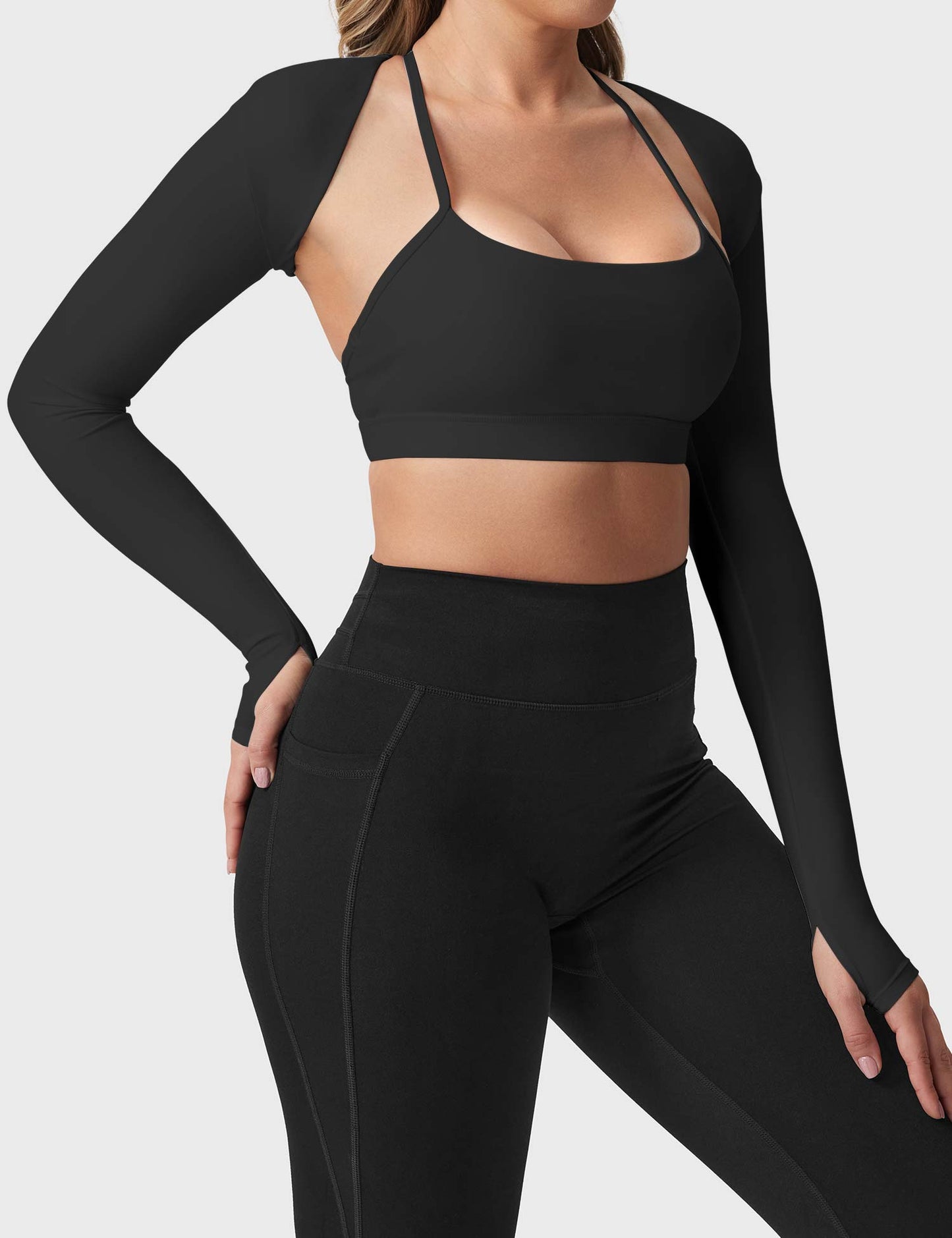 Vaeryn Mini Long Sleeve Bolero Shrug